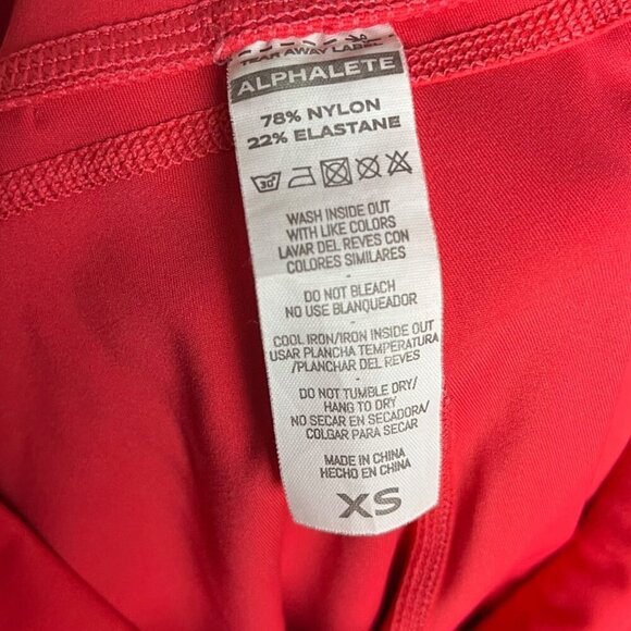 Alphalete Women's XS Pulse Surge Leggings Deep Red Compression Leggings Sporty - Picture 5 of 5
